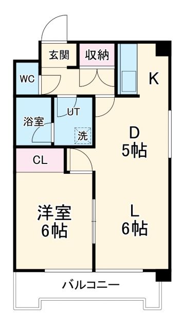 名古屋市昭和区駒方町のマンションの間取り