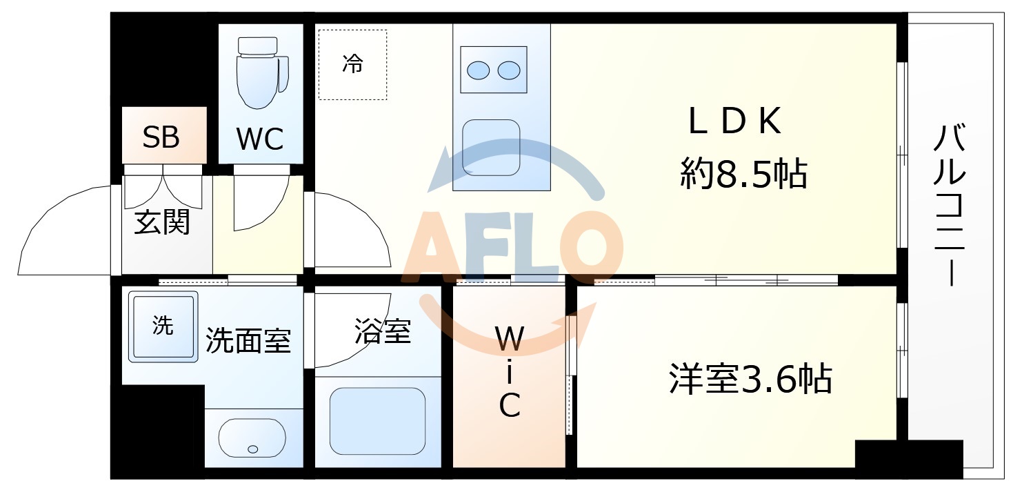 リヴェント福島の間取り