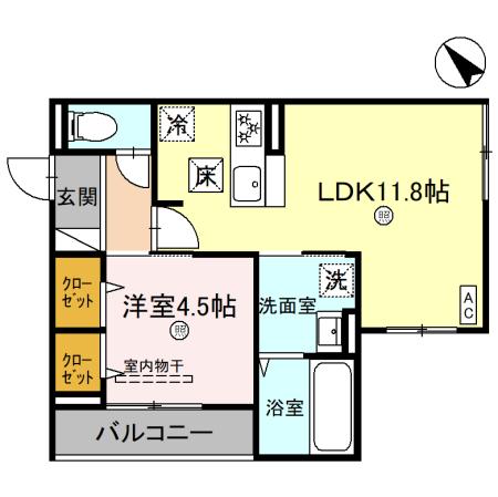 シェノン栗東の間取り