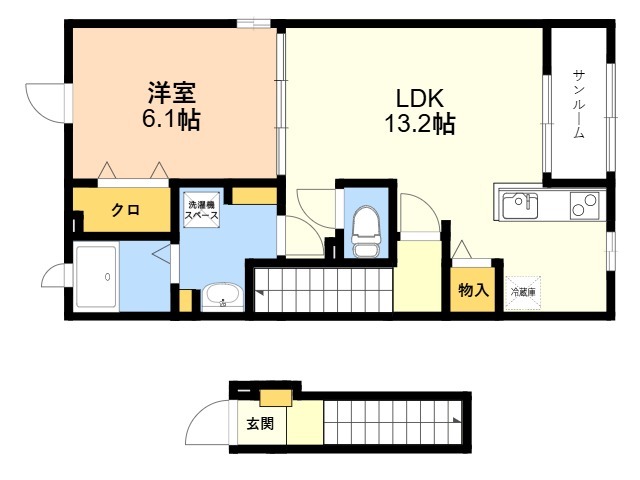 ティアレ1の間取り