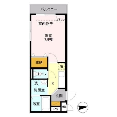 川越市中原町のマンションの間取り