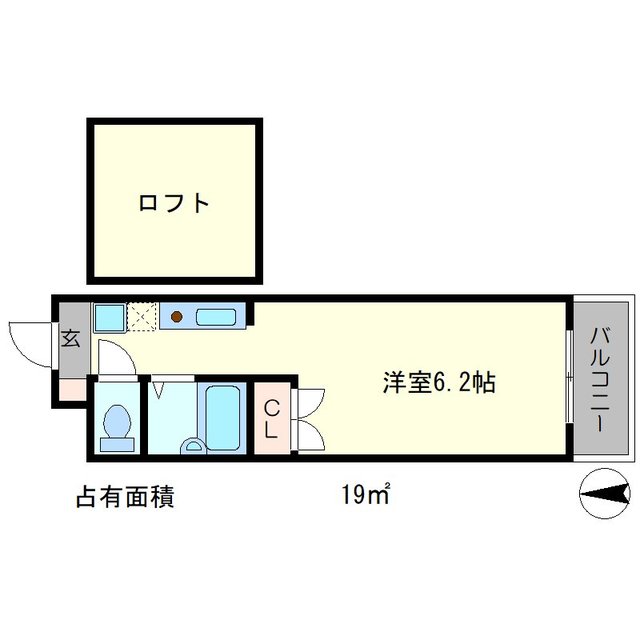 ソレイユ岩倉駅前Iの間取り