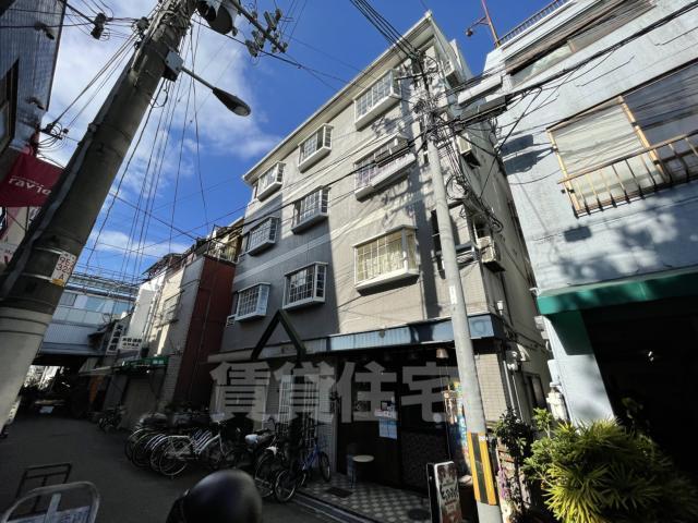 大阪市東住吉区駒川のマンションの建物外観