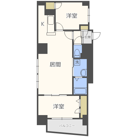 【ビッグパレス中島公園の間取り】