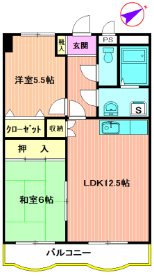 HASHIMOTO GARDEN COURTの間取り