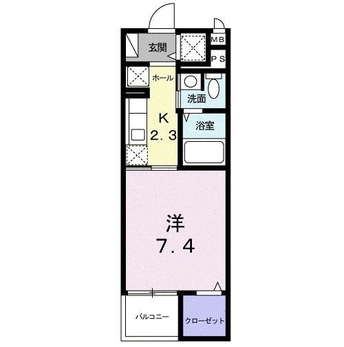 さいたま市北区東大成町のマンションの間取り