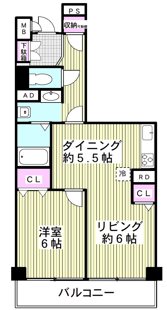 DIKマンション和光B棟の間取り