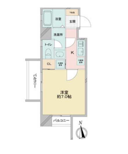 名古屋市昭和区鶴舞のマンションの間取り