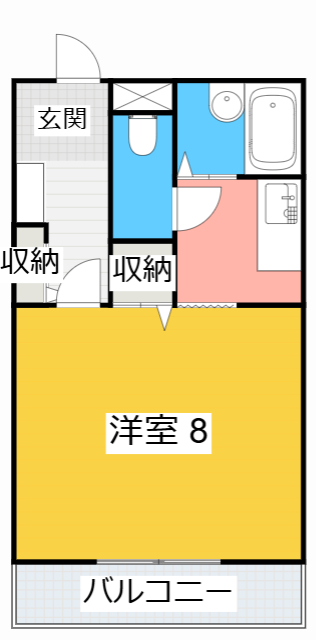 高浜市沢渡町のマンションの間取り