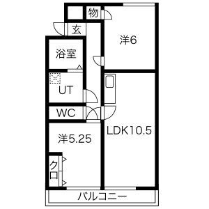 ラティーナ岐阜の間取り