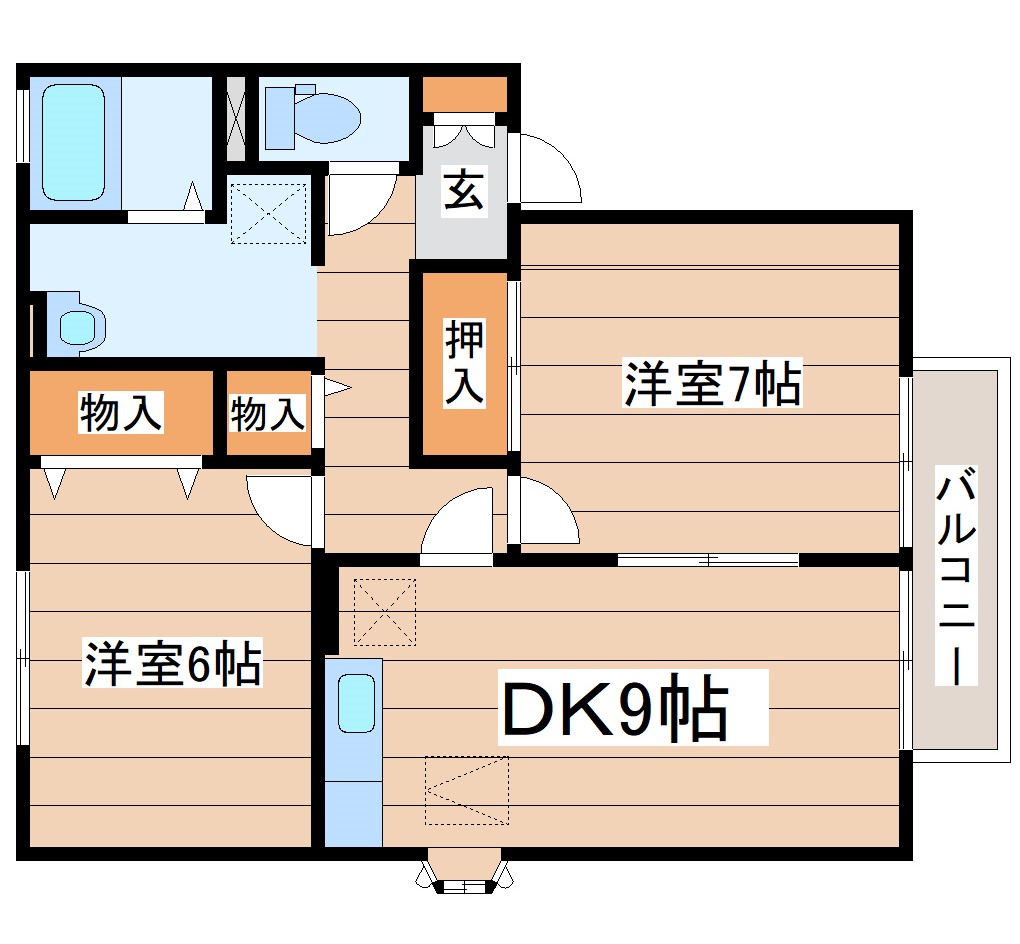 セジュールラルシェの間取り