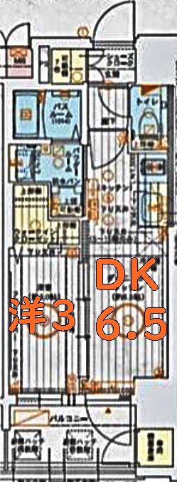 名古屋市中区千代田のマンションの間取り