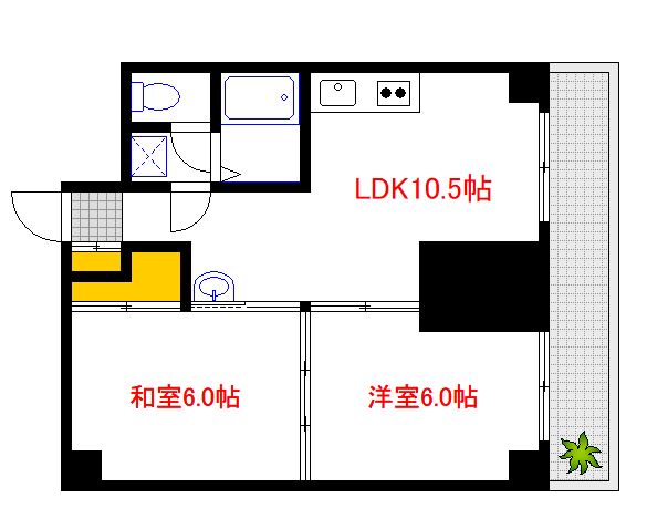 フラワーパレスハラダの間取り