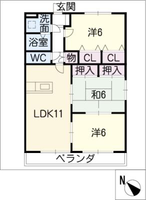 メゾン・ド・プレヌの間取り