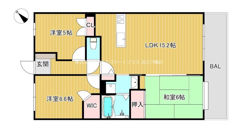 グランブルー野洲IIの間取り