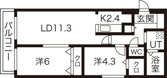 ピアジュ宮の森の間取り