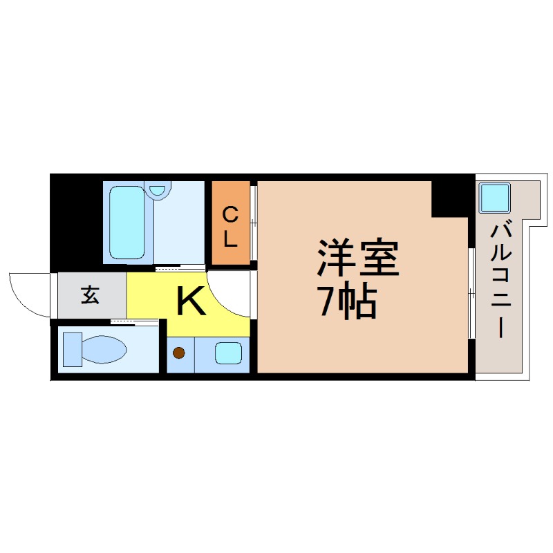 名古屋市中川区愛知町のマンションの間取り