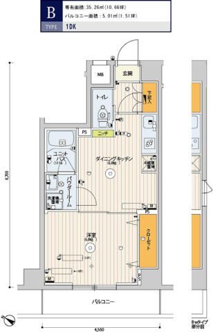 【スカイコート渋谷神山町の間取り】