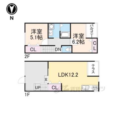 ＨＧＴ－Ｂａｓｅ守口の間取り