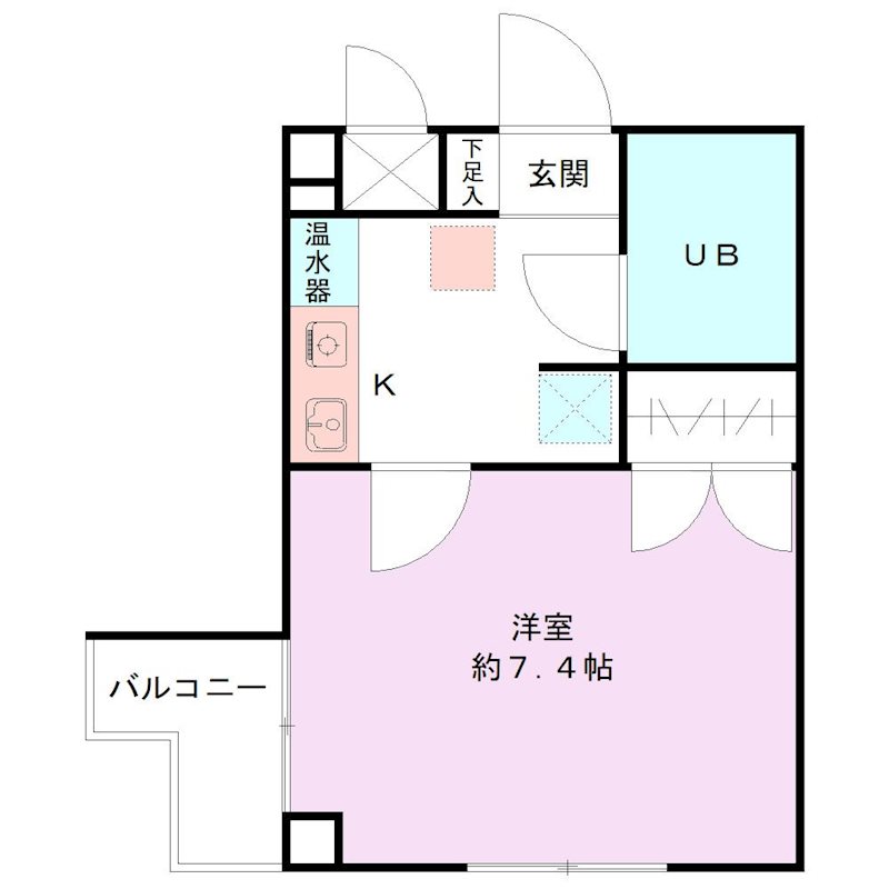 シャトー上大川前の間取り