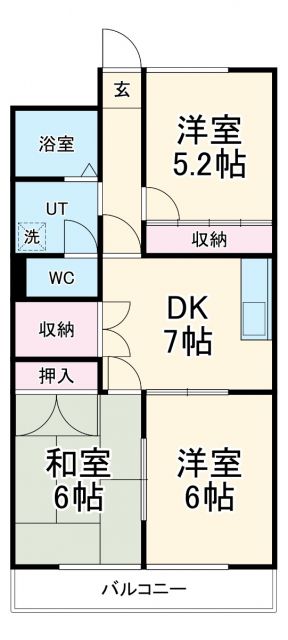 スカイハイツイトーの間取り