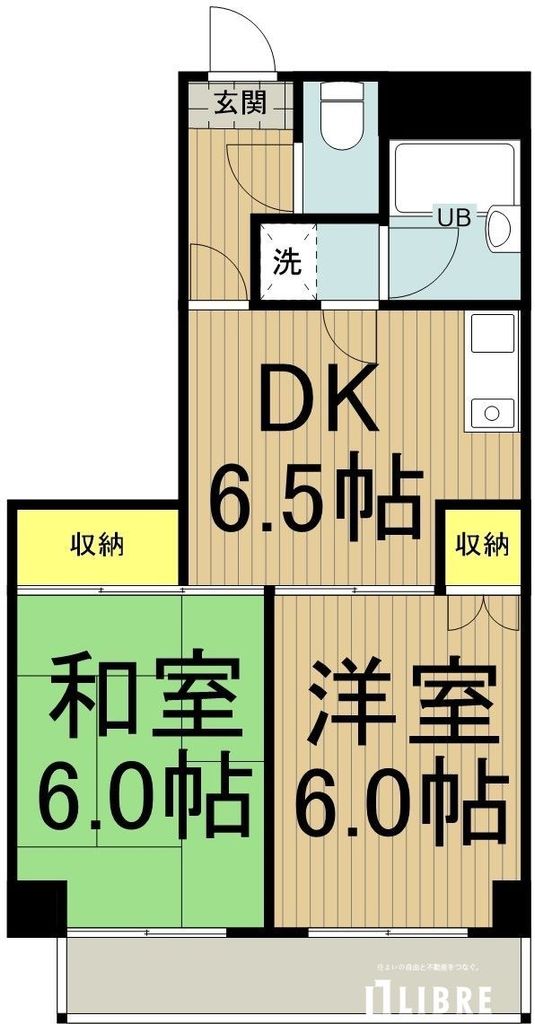 立川市曙町のマンションの間取り