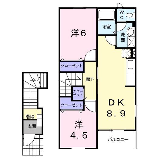 ドルチェヴィ－タＡの間取り