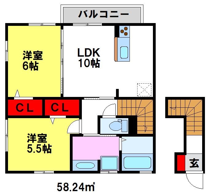 ファミーユMAの間取り