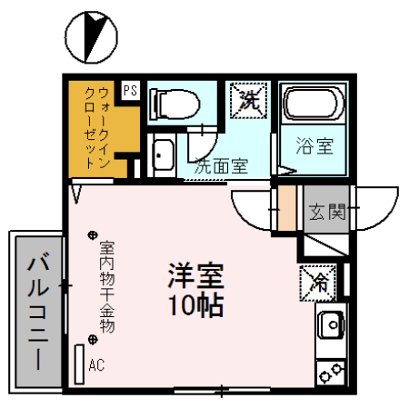 ｃｏｐａｉｎ・ｃｏｕｒｔ（コパンコート）の間取り