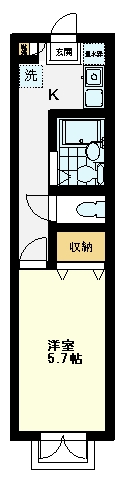ロイヤルハイツ内山の間取り