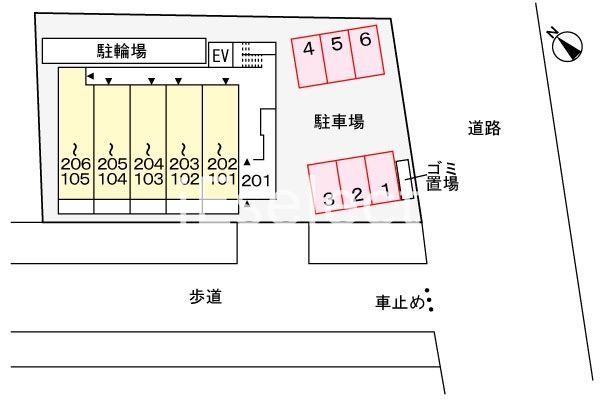 駐車場　駐車場配置図
