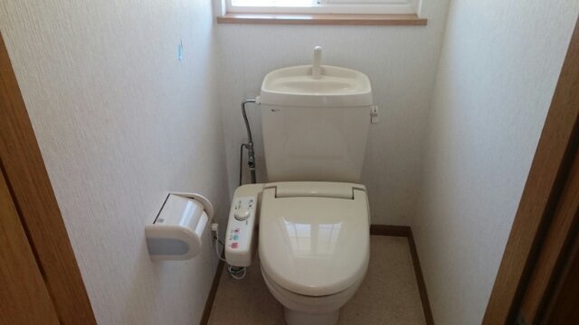 トイレ　落ち着いた色調のトイレです