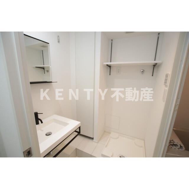 洗面設備　使いやすい洗面所です