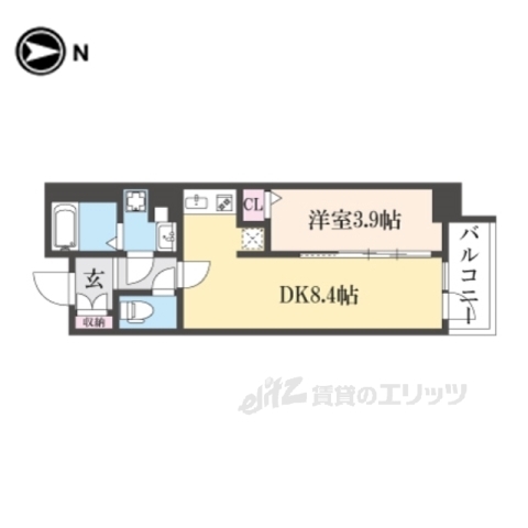 アクアプレイス京都千本丸太町の間取り写真