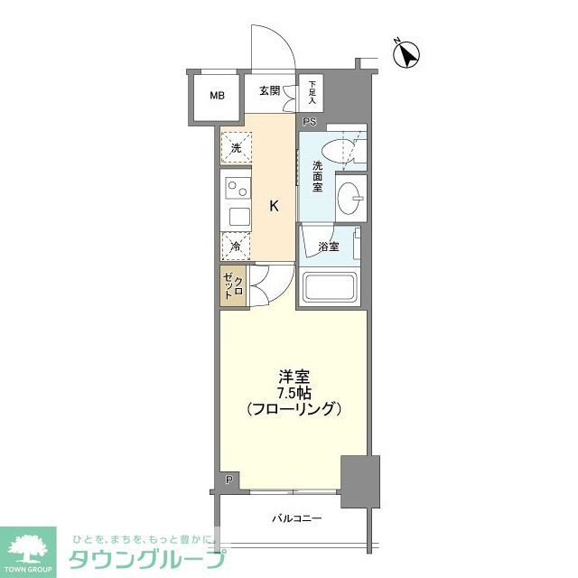 リビオレゾン新虎通りの間取り写真