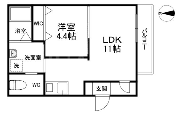 レジデンスコート京橋の間取り写真