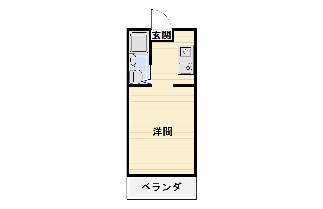 周南市都町のマンションの間取り