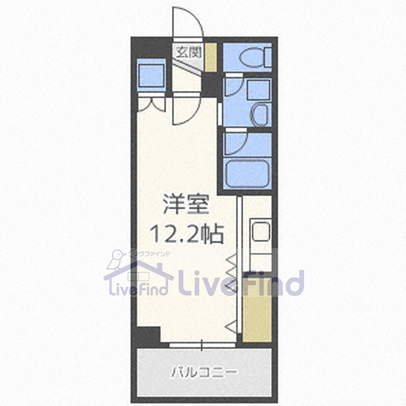 札幌市豊平区平岸六条のマンションの間取り