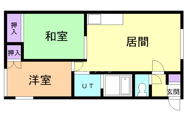 山栄ハイツの間取り