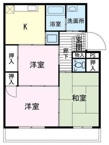 静岡県三島市徳倉２（マンション）の賃貸物件の間取り