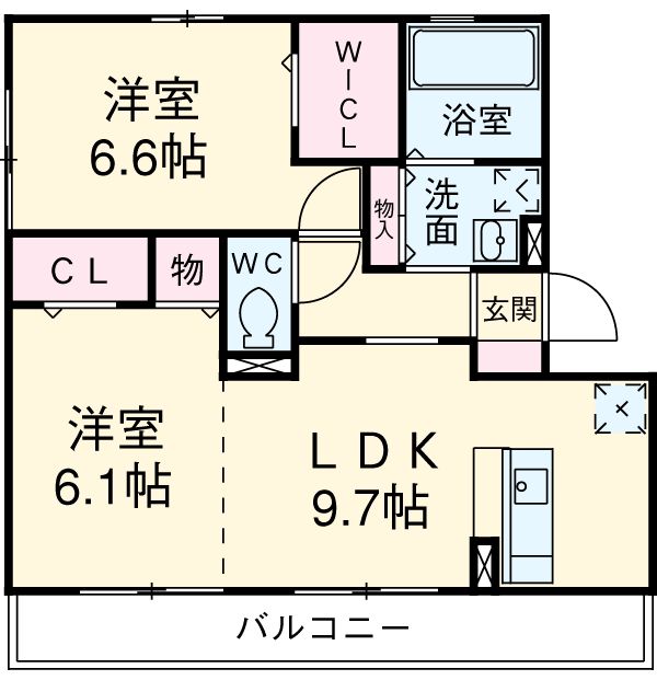 【サウス・シャトーIIIの間取り】