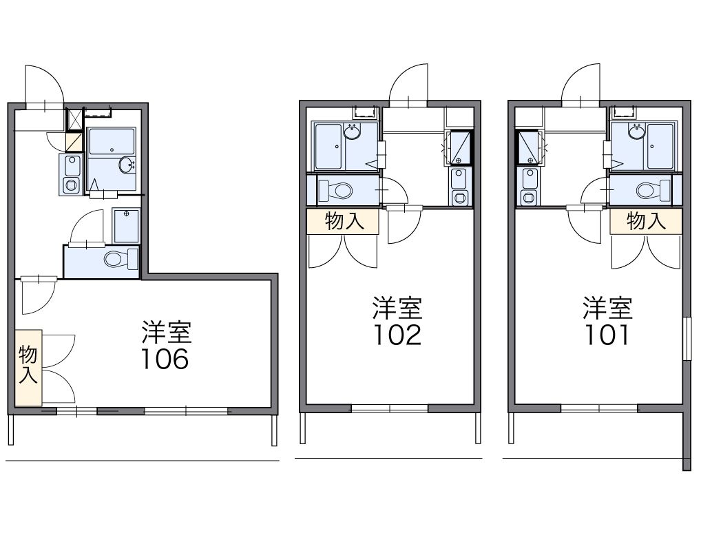 レオパレスＨＡＴＵＳＩＢＡの間取り