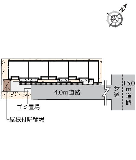 【川口市末広のアパートのエントランス】