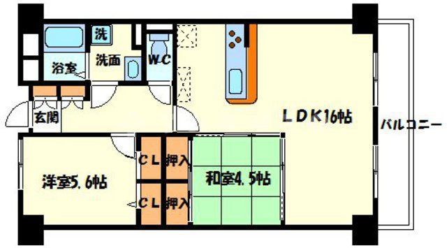 【ベルメゾン山田の間取り】