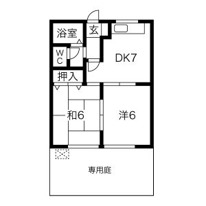 アベニューカサギ514の間取り