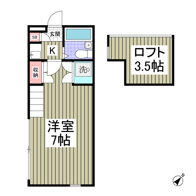 フジパレス行田壱番館の間取り