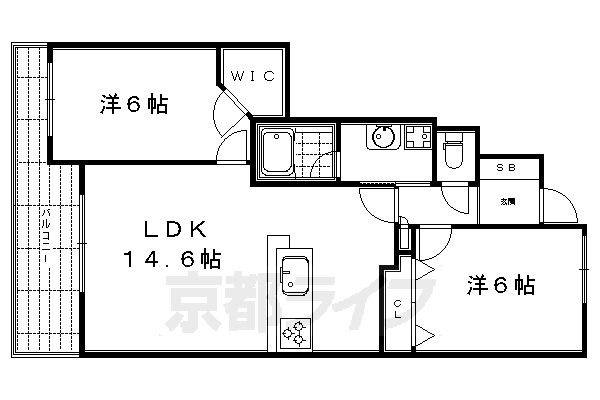 パデシオン六角堀川東の間取り