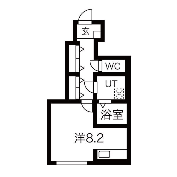 天童市大字清池のアパートの間取り