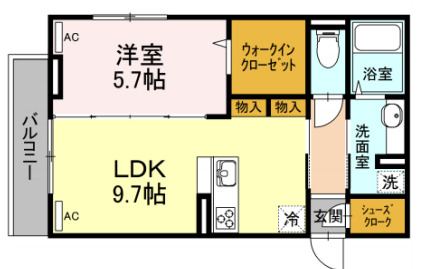 板橋区小茂根のアパートの間取り