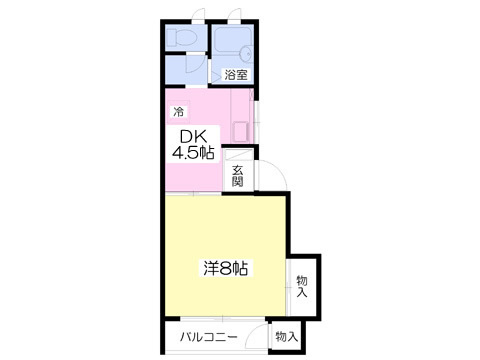 パークレーンホームズＦの間取り